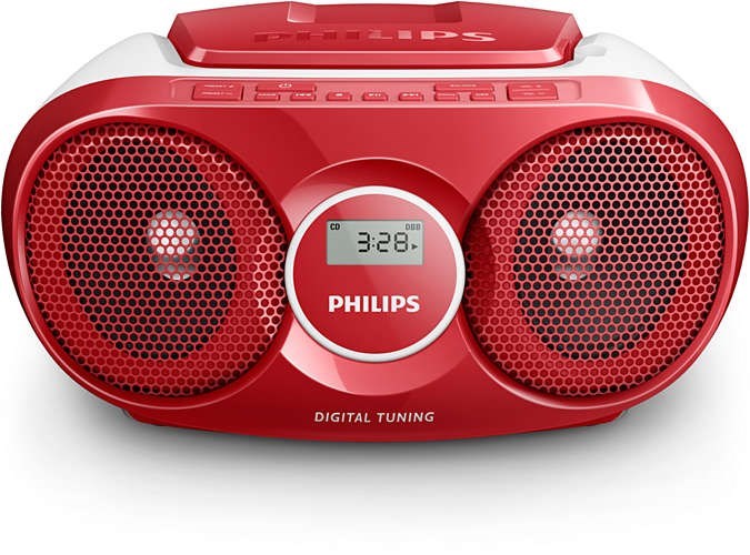 Radio Cd Philips Soundmachine C Rojo Az215r 12